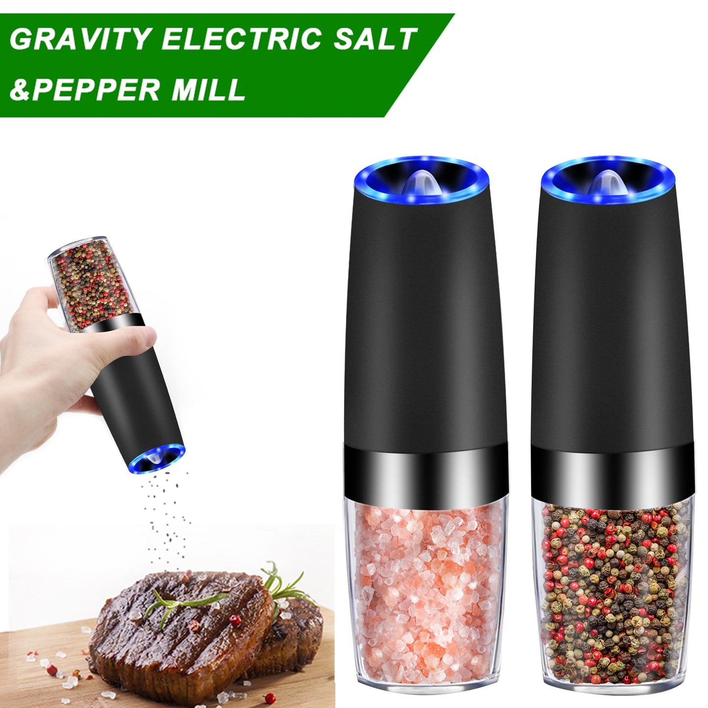 Electric Gravity Sensor Automatic Pepper Grinder Kitchen Tools