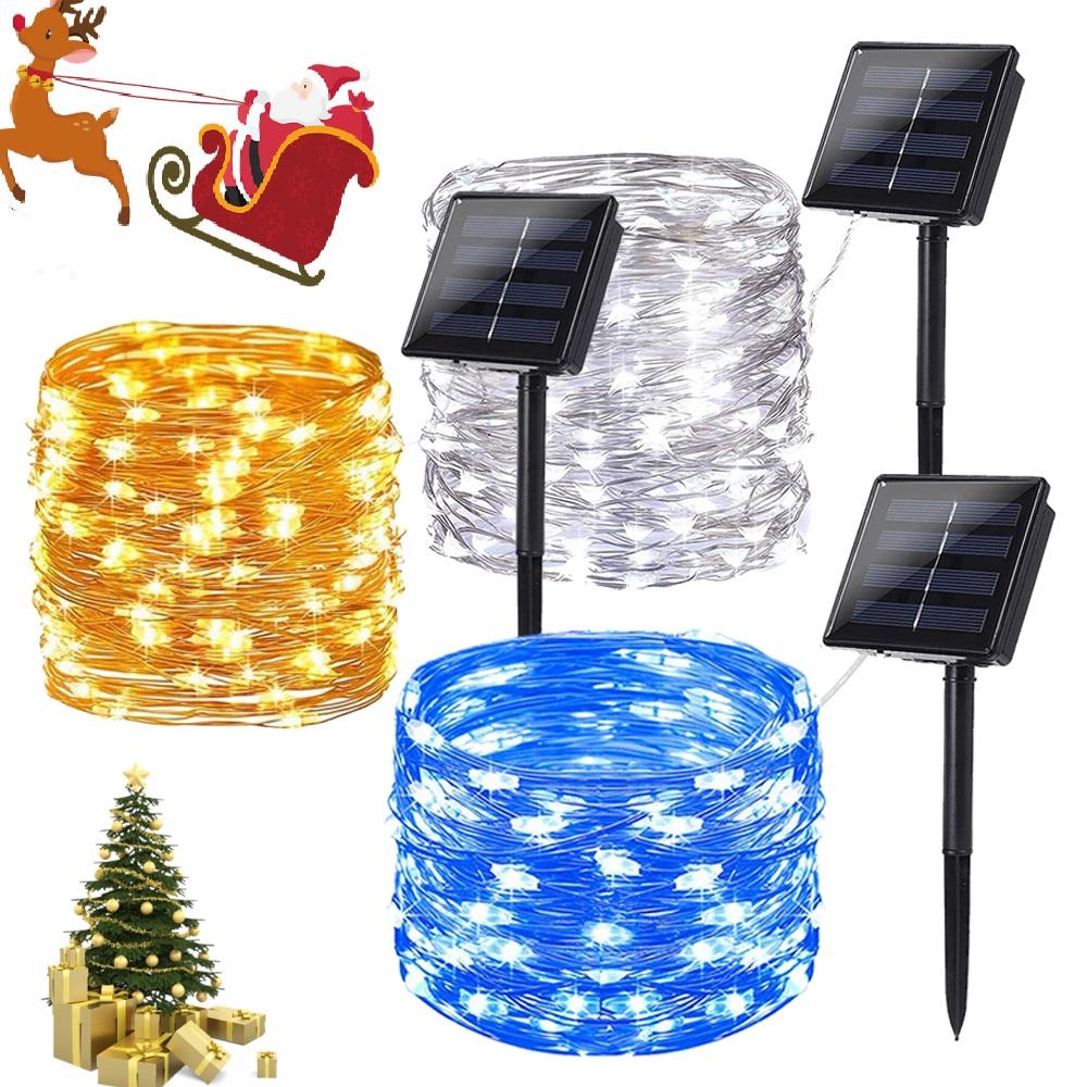 Solar Powered String Lights Indoor Outdoor Waterproof For Gardens Home