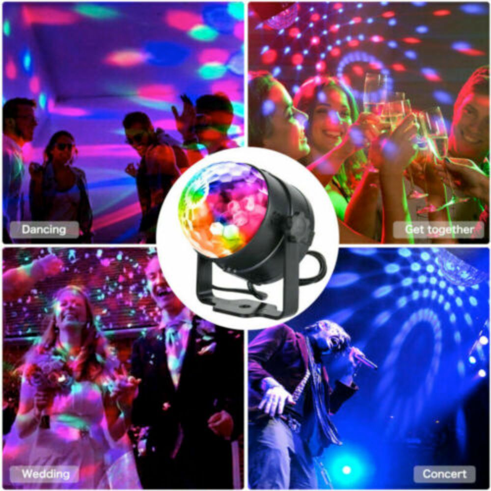 LED Party Projector Light with Sound Activation