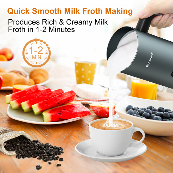 4 IN 1 Automatic Hot and Cold Foam Maker Frother for Coffee