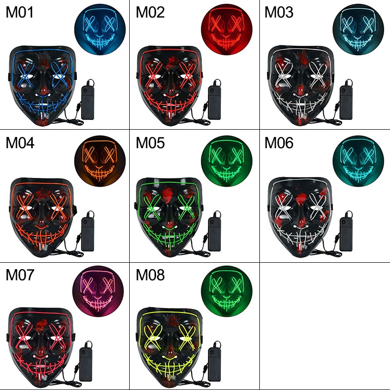 Neon Mask Led Glow Mask