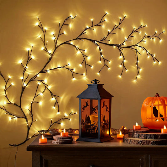 7.55 ft 144 LED USB Flexible Branch Wall Lights Indoor Decor for